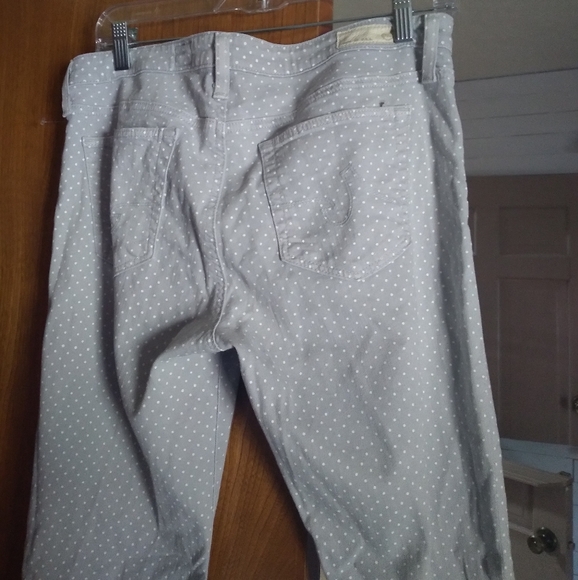 AG ADRIANO GOLDSCHMIED The Stevie Ankle Slim Leg Dot Grey Jeans 30 REGULAR - Picture 5 of 6